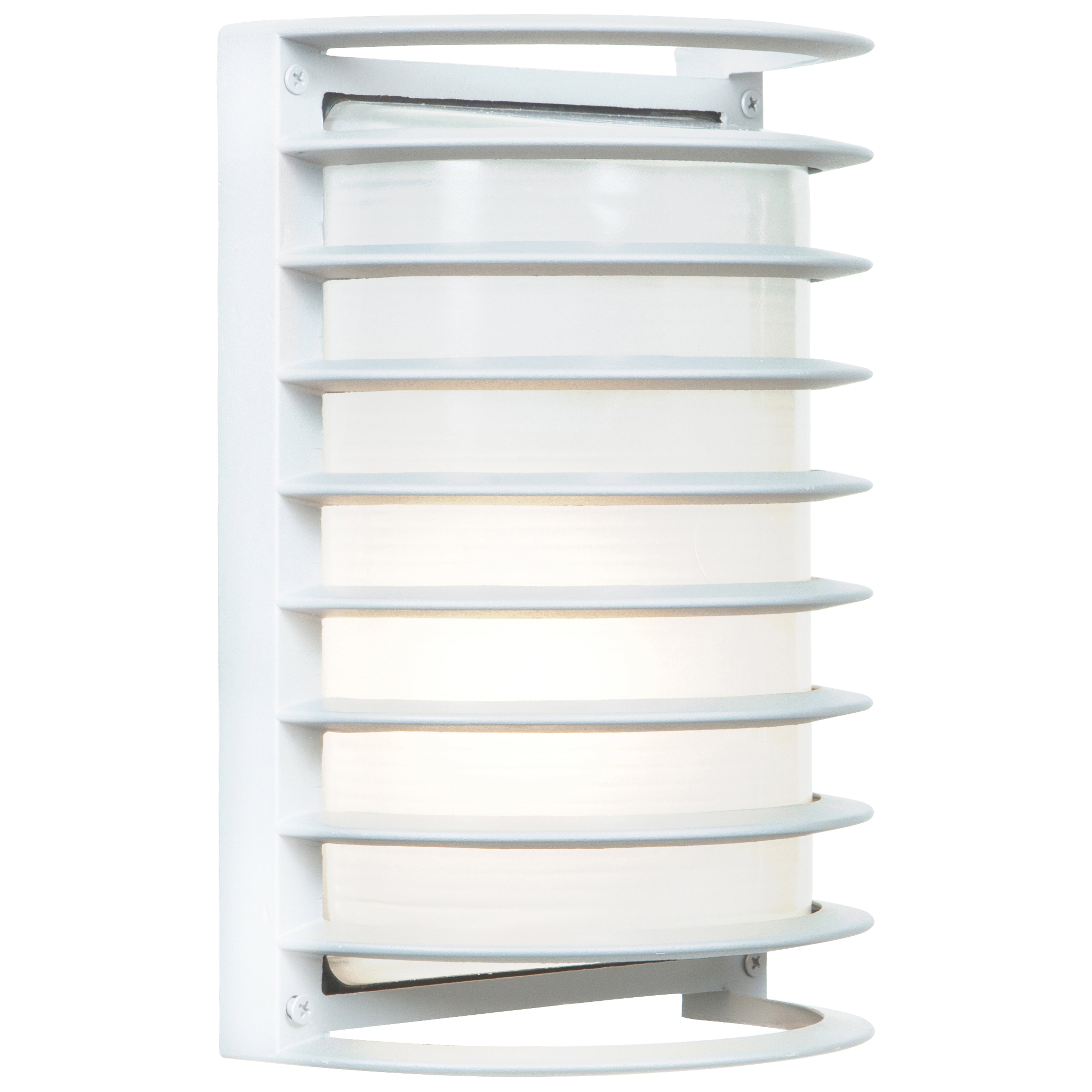 white outdoor wall mount