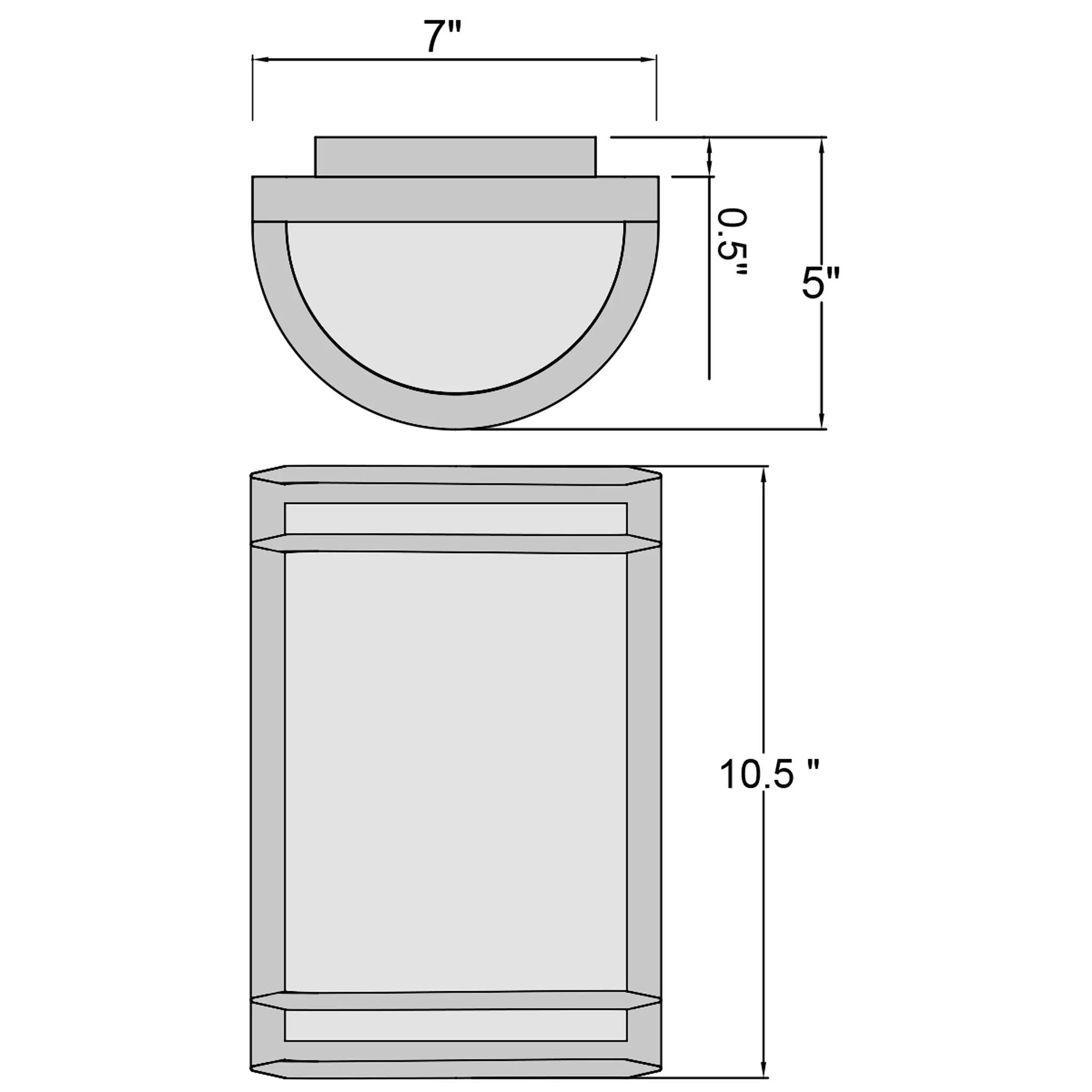 bronze led wall mount