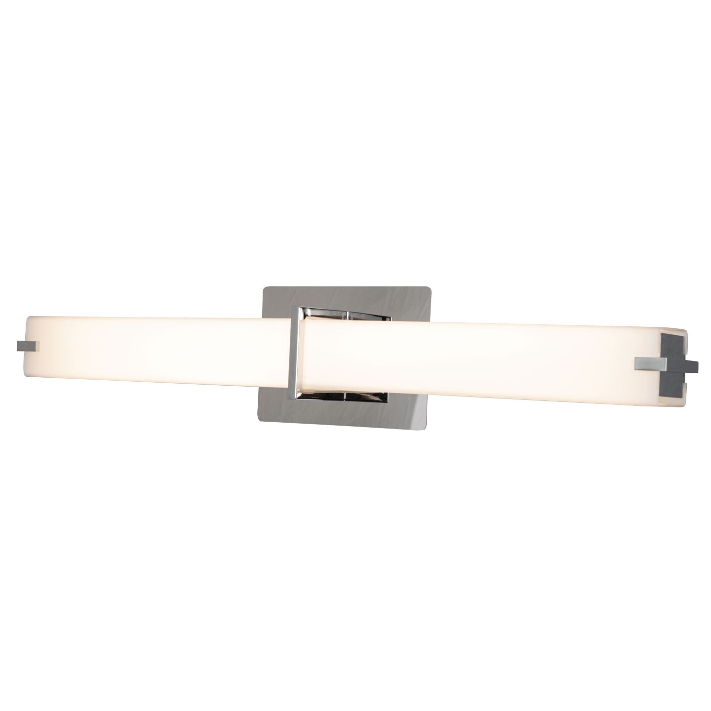 Abra Lighting Squire 26" Vertical or Horizontal Mount Square Glass Vanity-Wall Fixture with High Output Dimmable LED