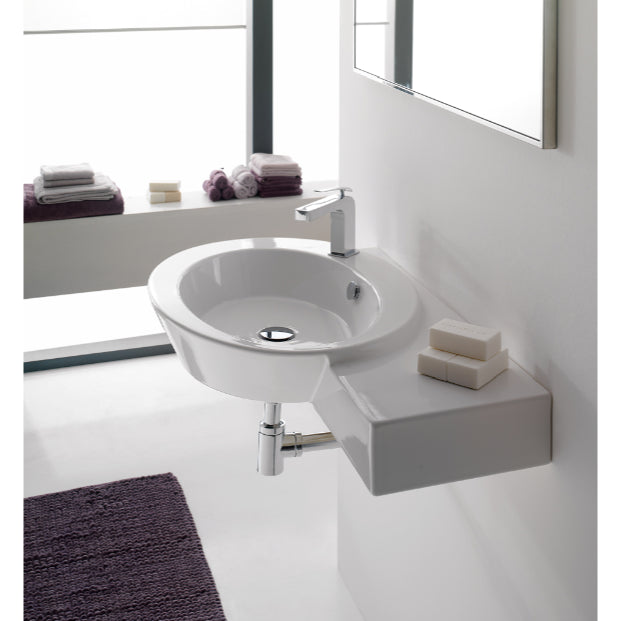 white bathroom sink