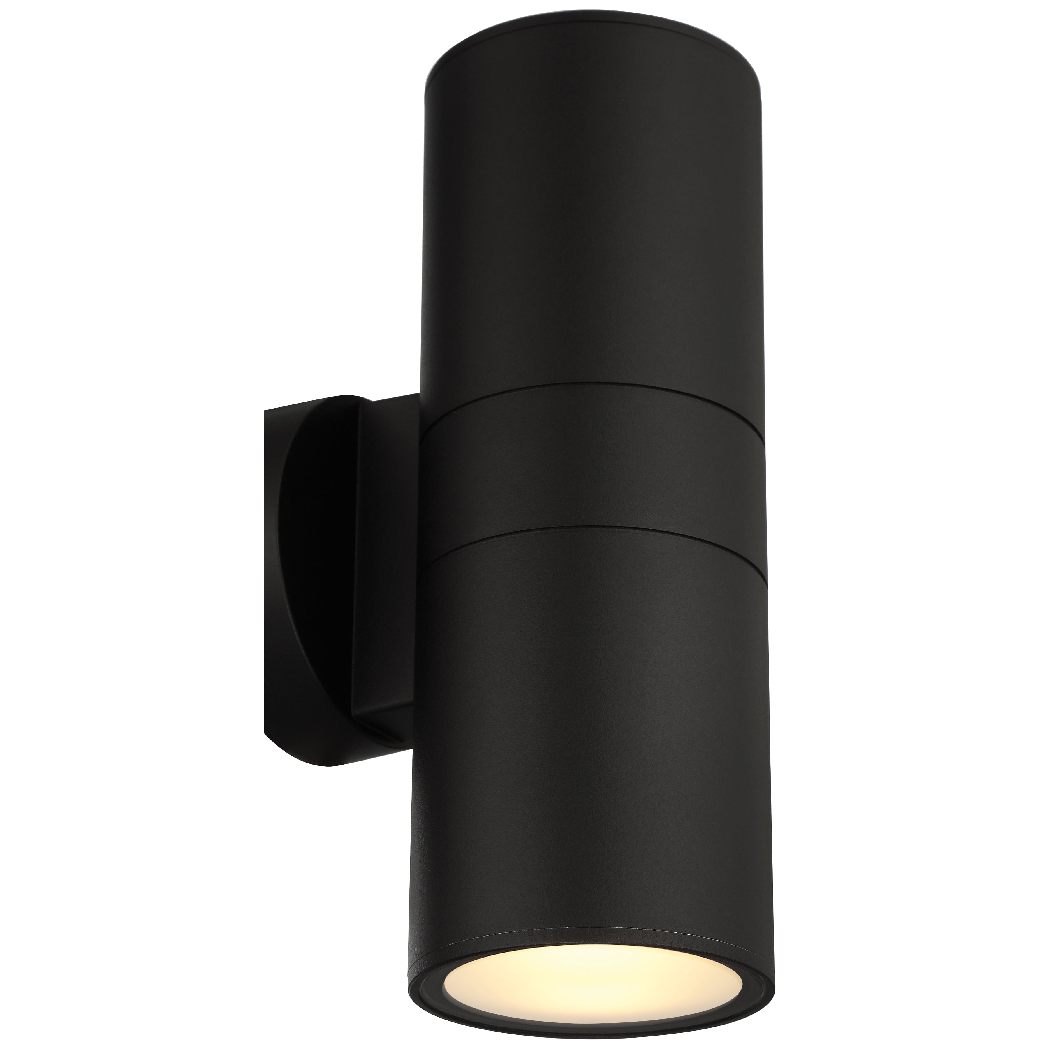 black outdoor led wall mount