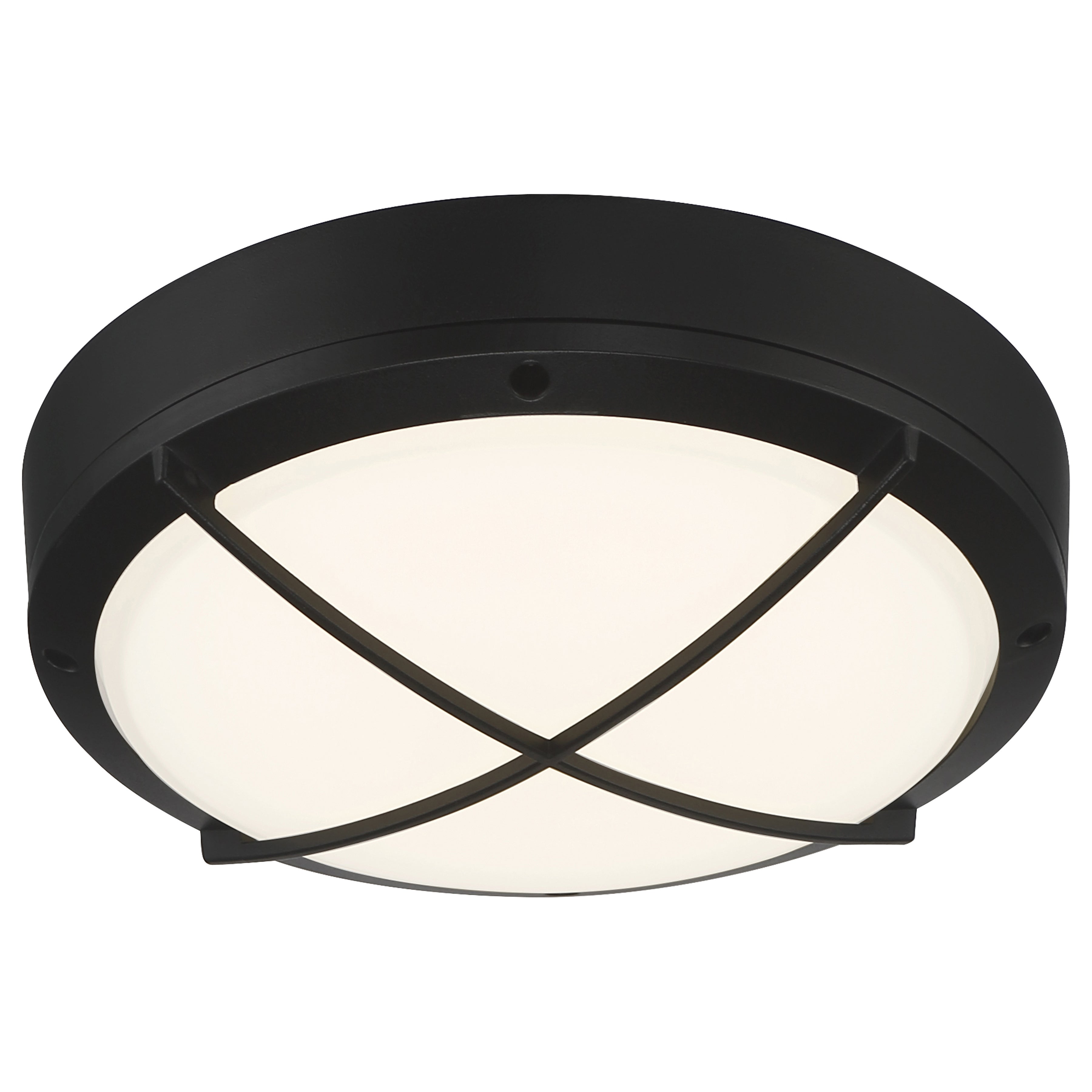 matte black led flush mount