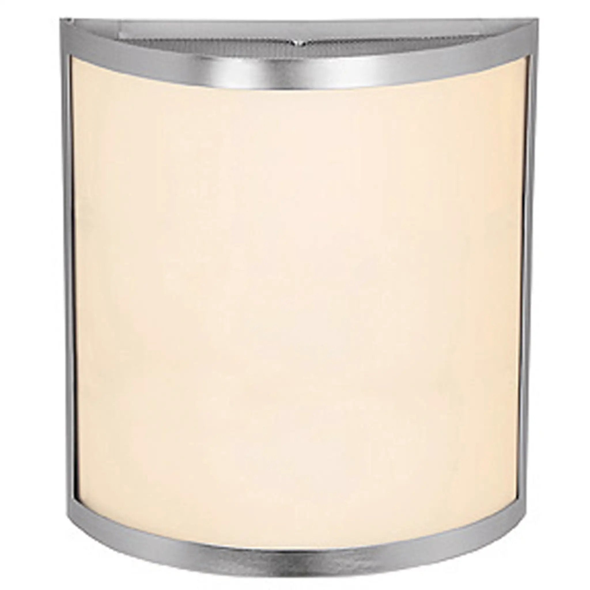brushed steel wall sconce