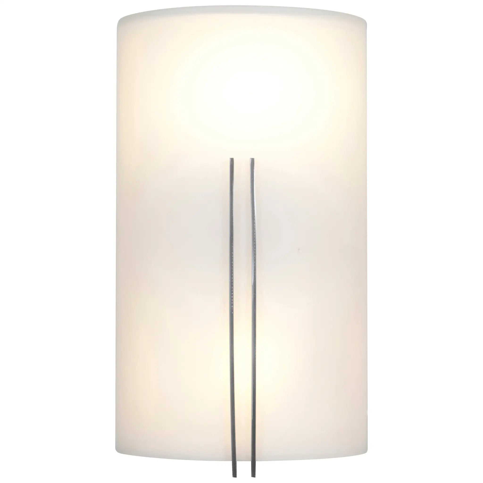 brushed steel led wall sconce
