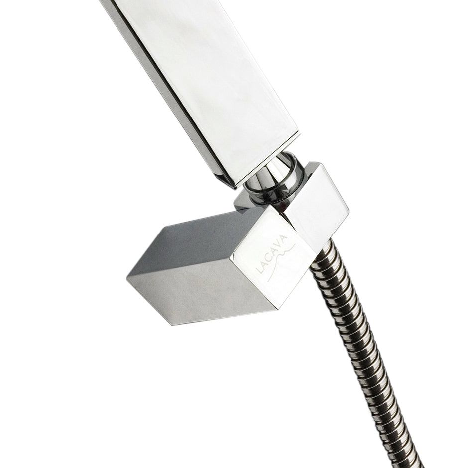polished chrome shower hook