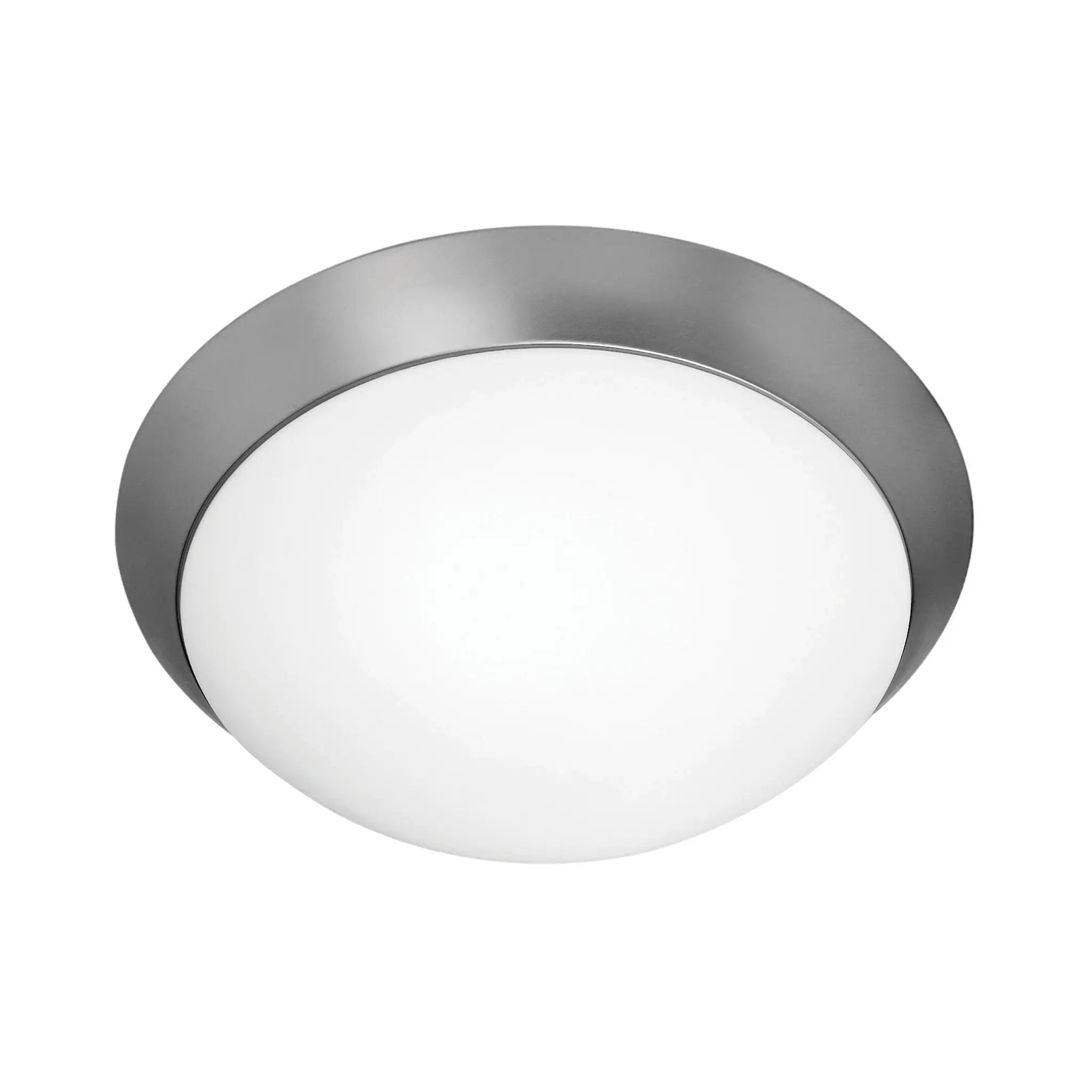 brushed steel flush mount
