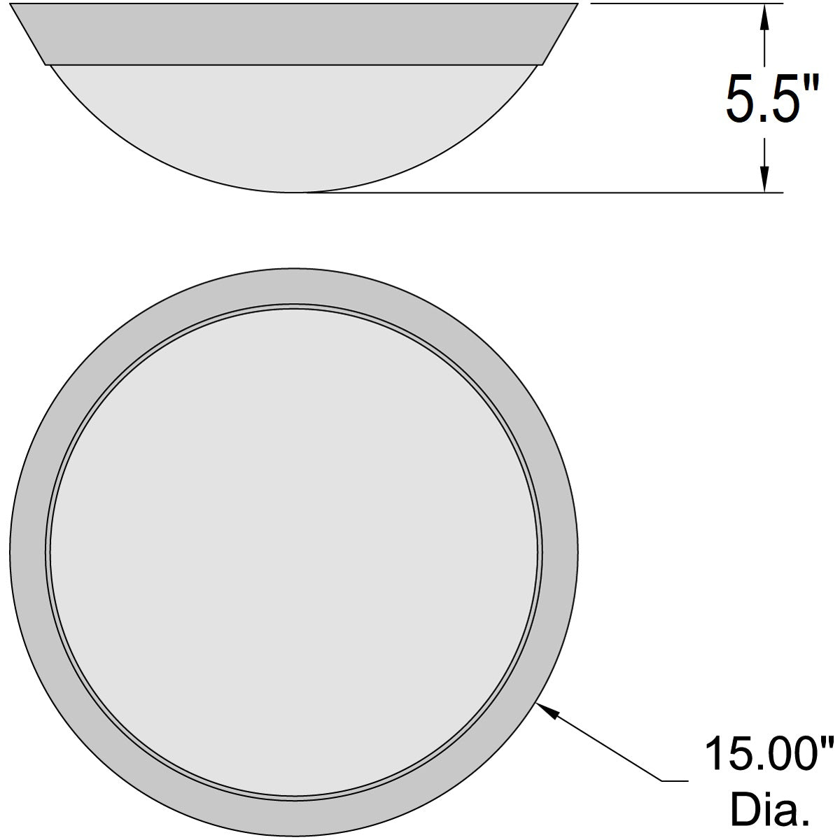 brushed steel led flush mount