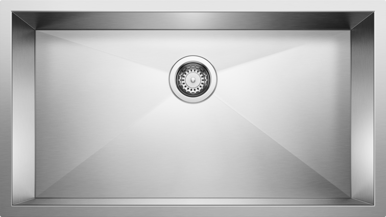 satin polish stainless steel sink