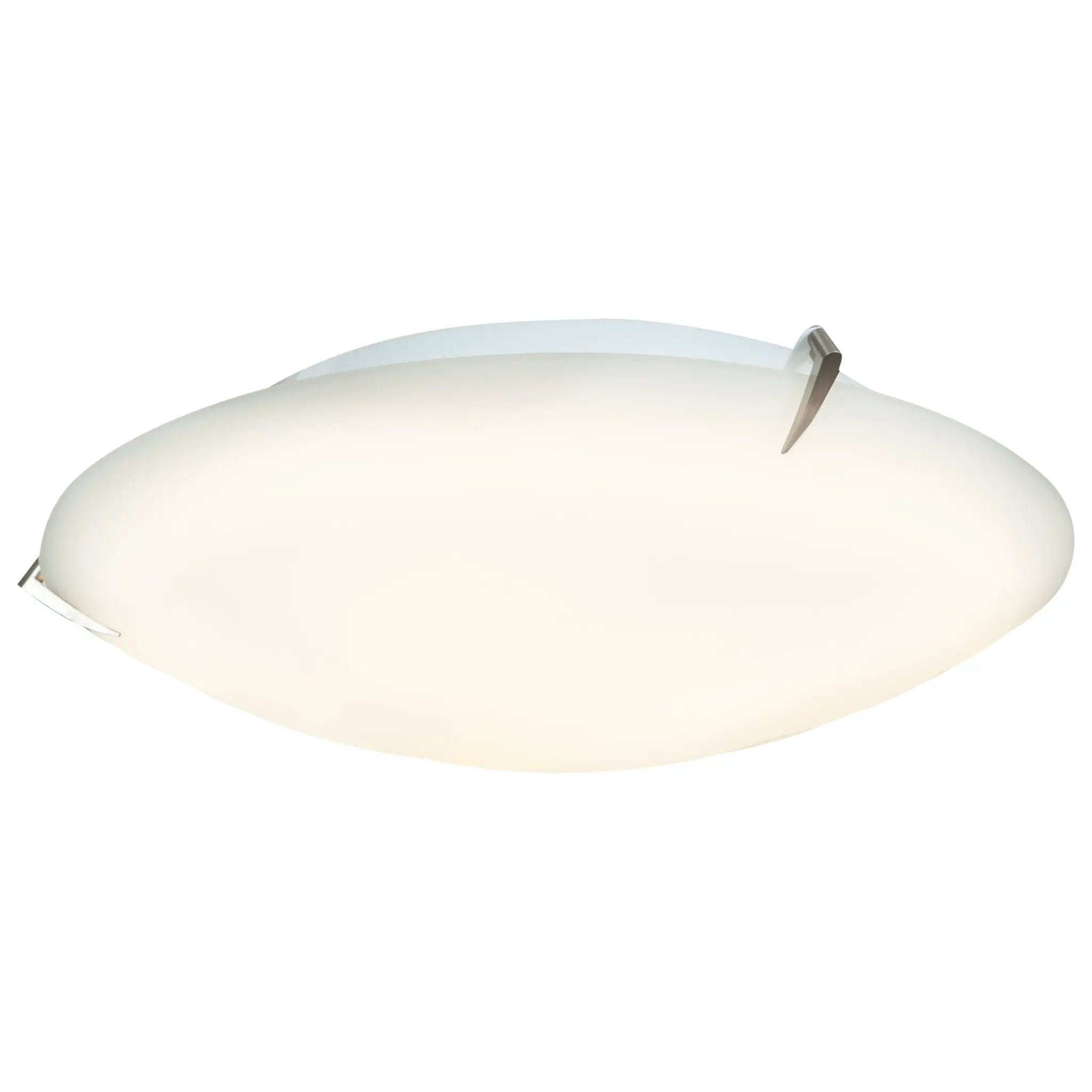 brushed steel led flush mount