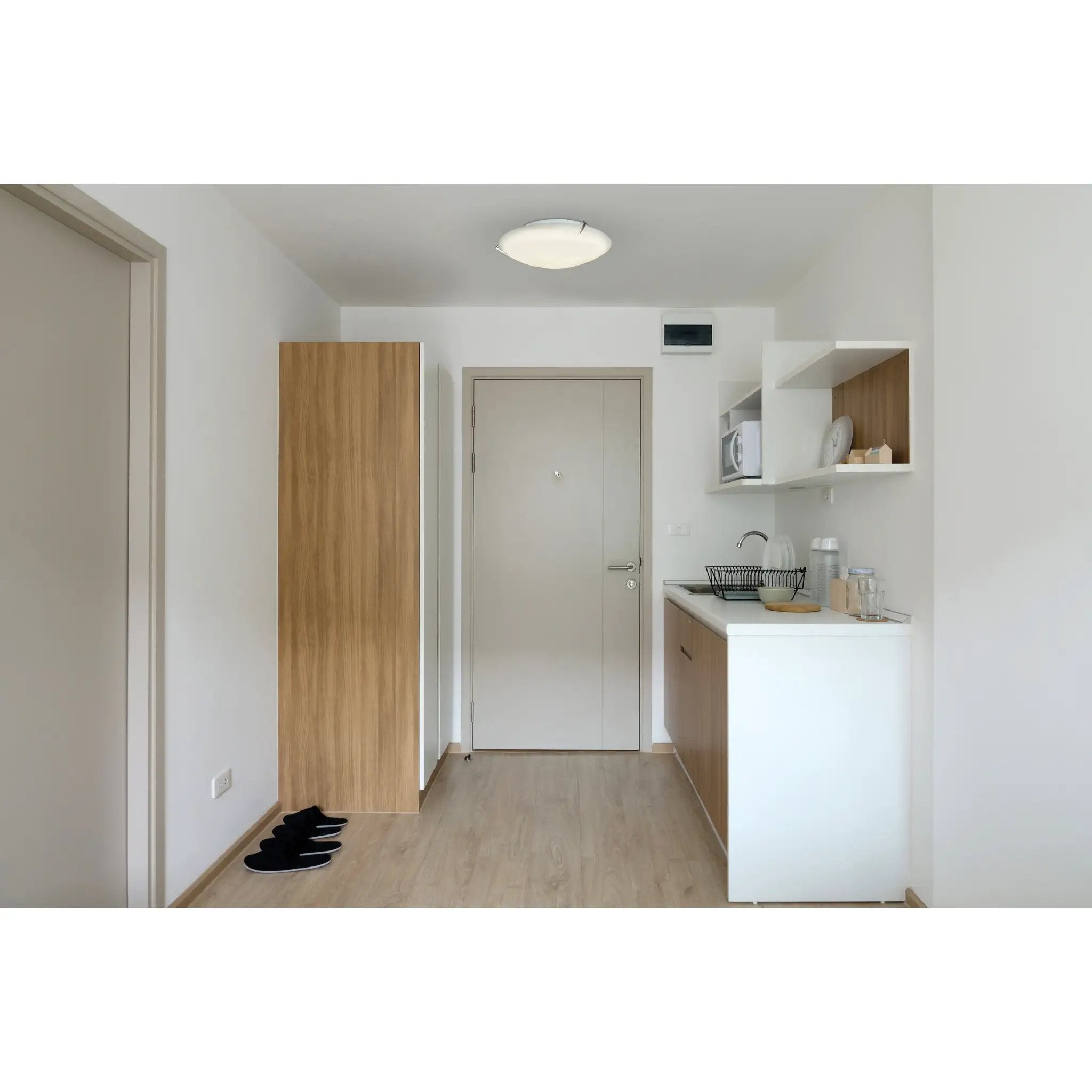 brushed steel flush mount