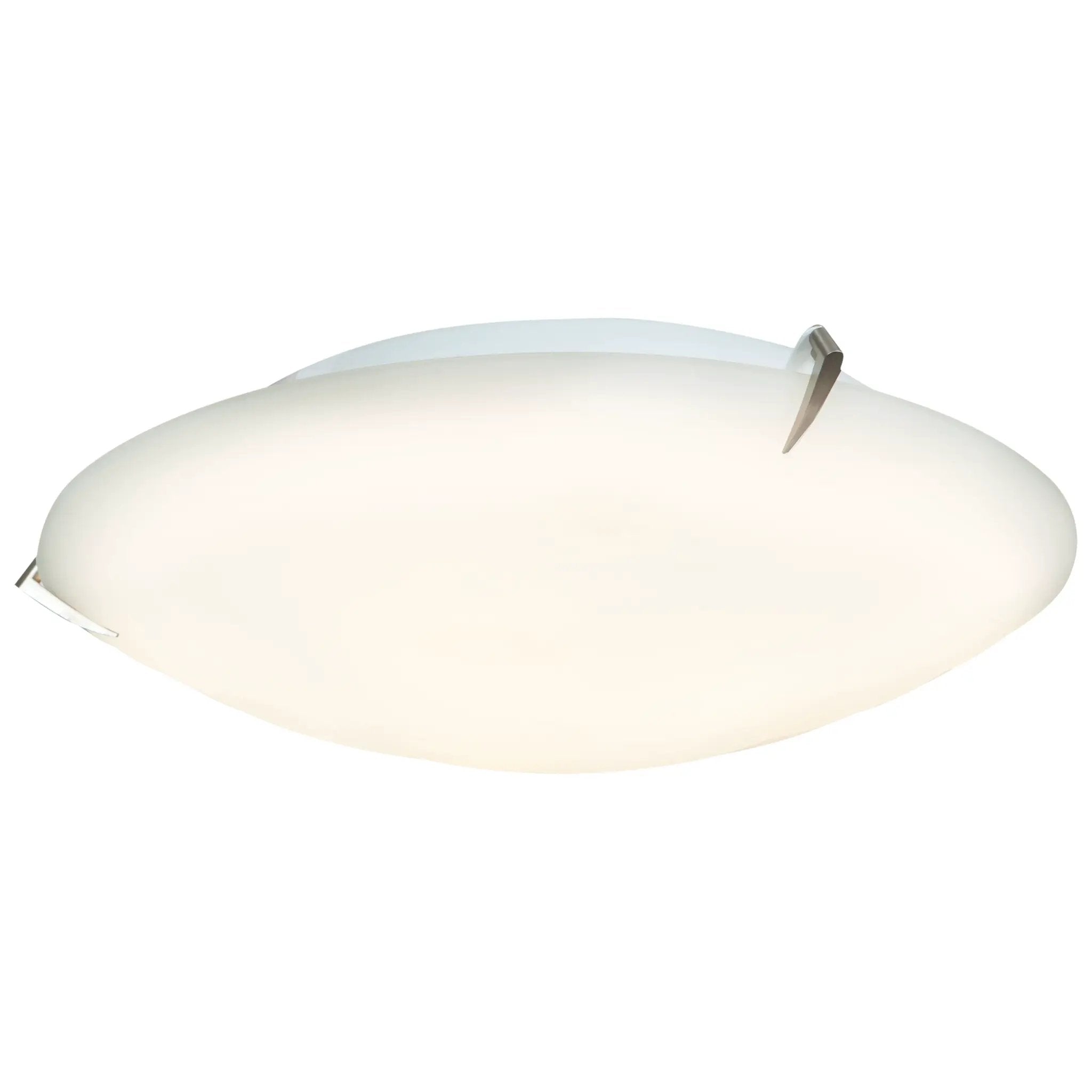 brushed steel led flush mount