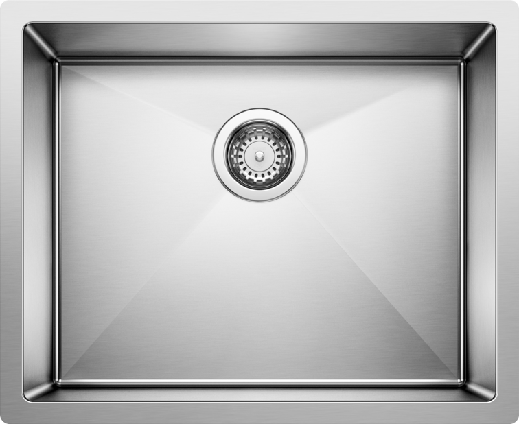 satin polish stainless steel sink