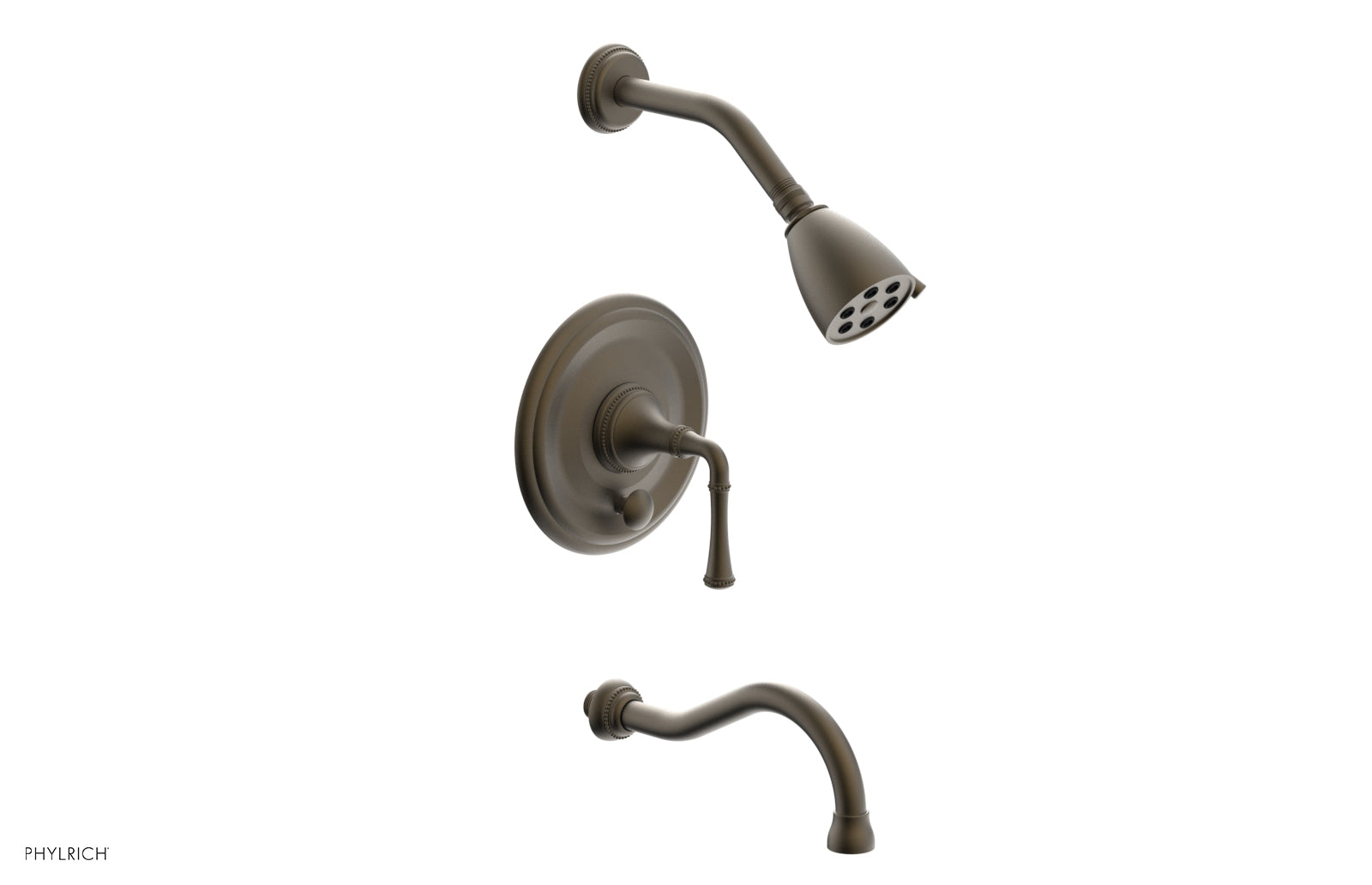 Phylrich BEADED Pressure Balance Tub and Shower Set - Lever Handle