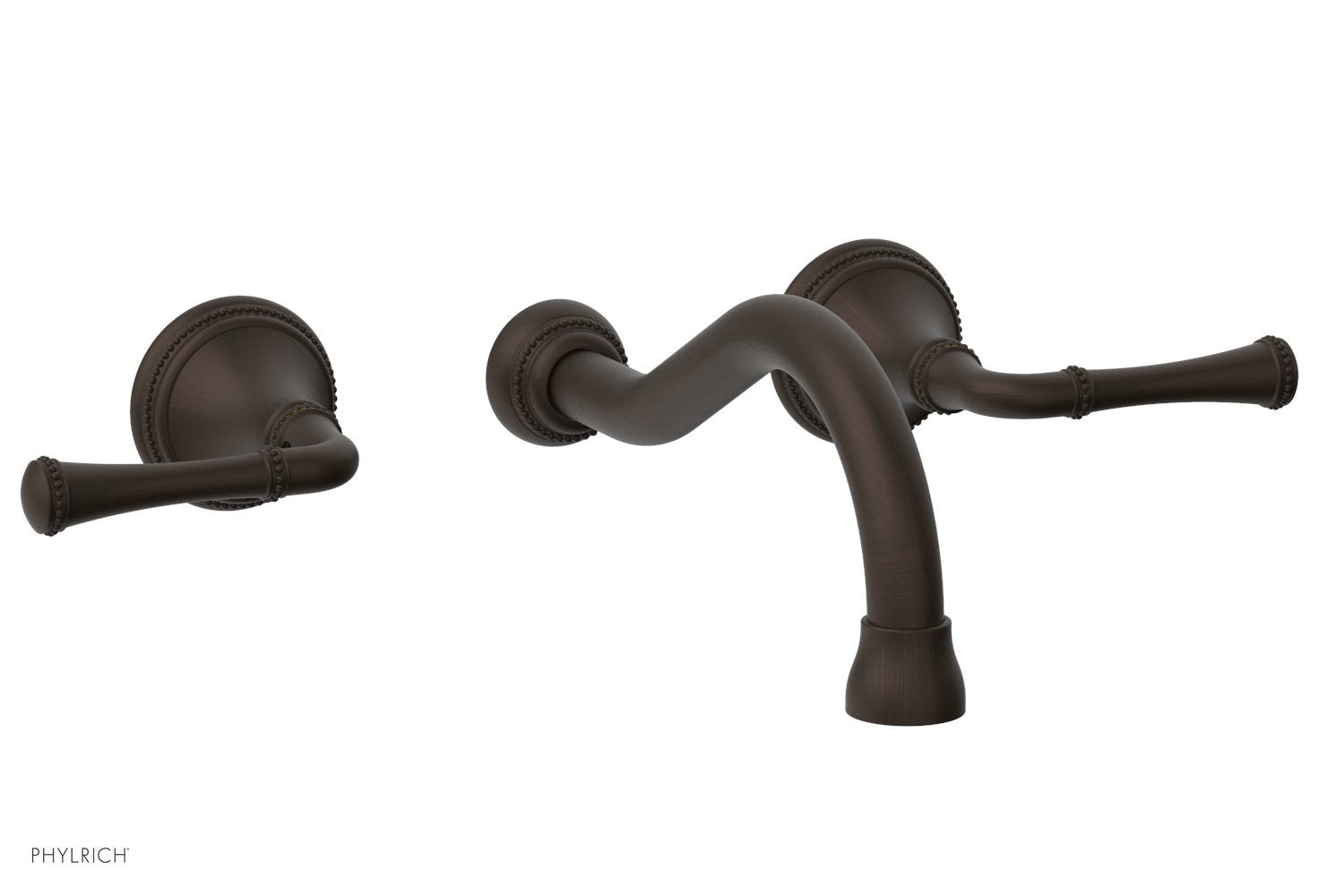 Phylrich BEADED Wall Tub Set - Lever Handles