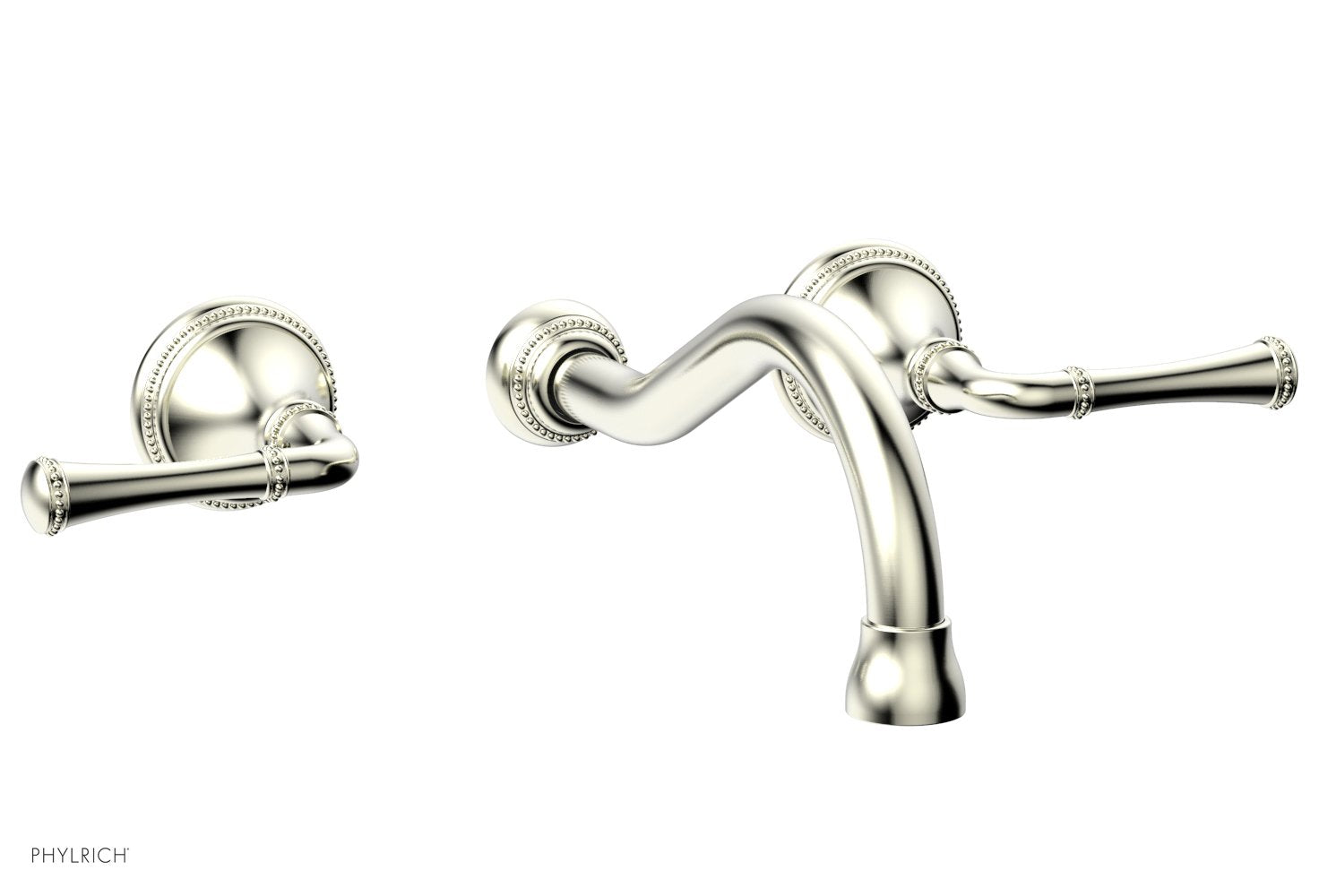 Phylrich BEADED Wall Tub Set - Lever Handles