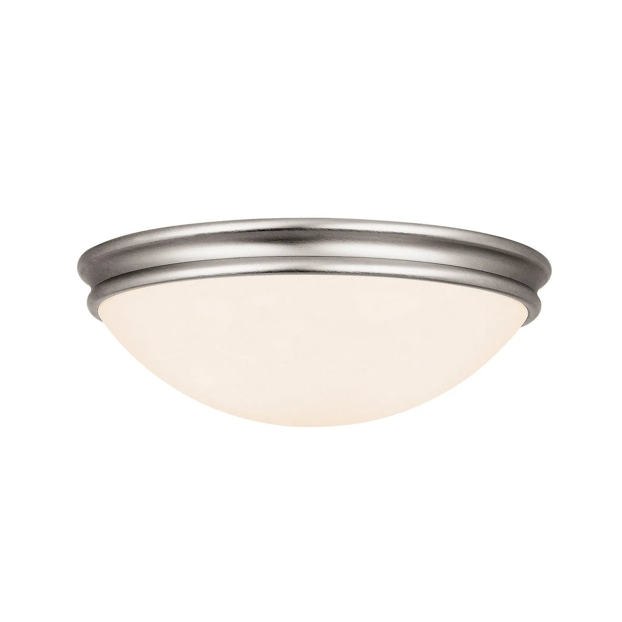 brushed steel flush mount