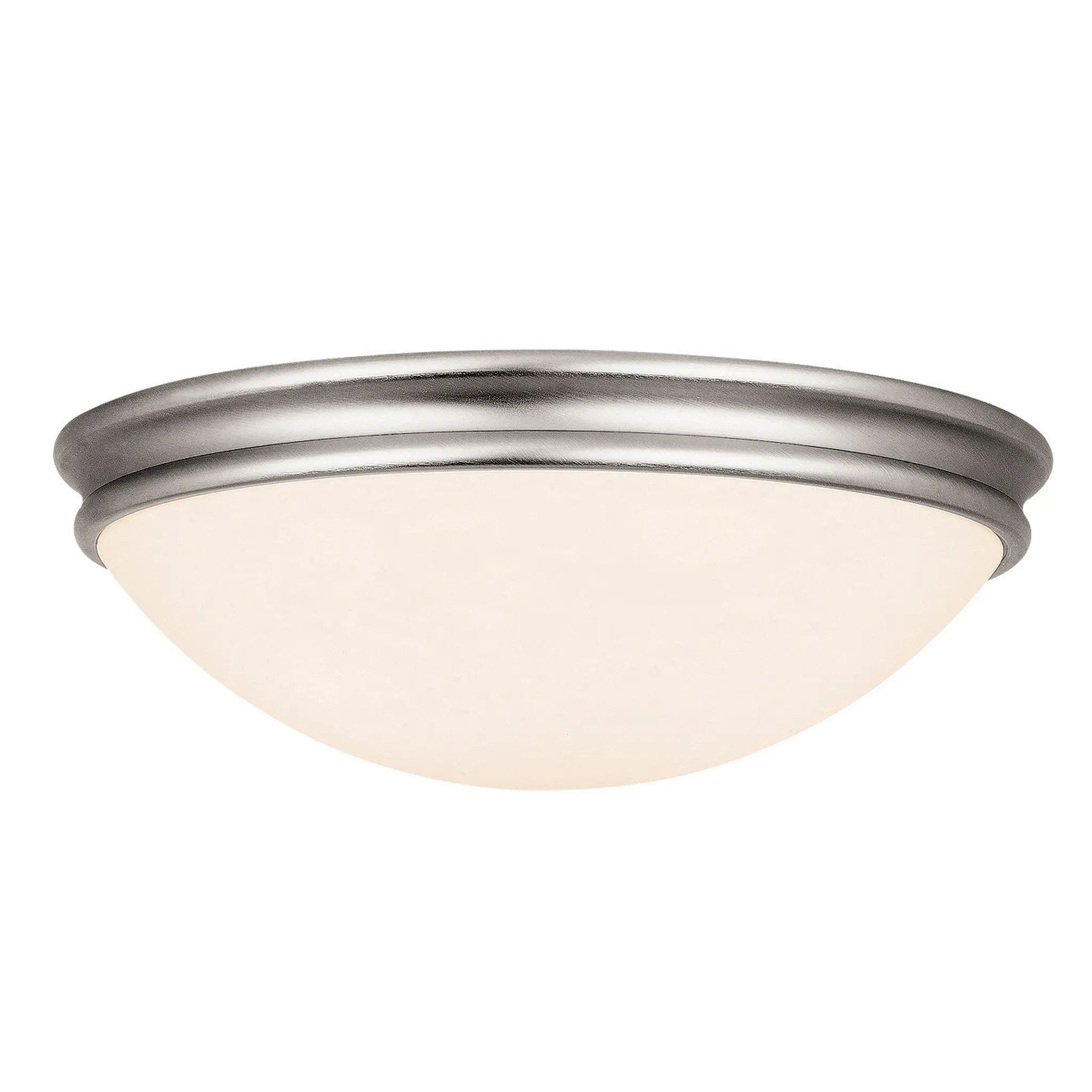 brushed steel flush mount
