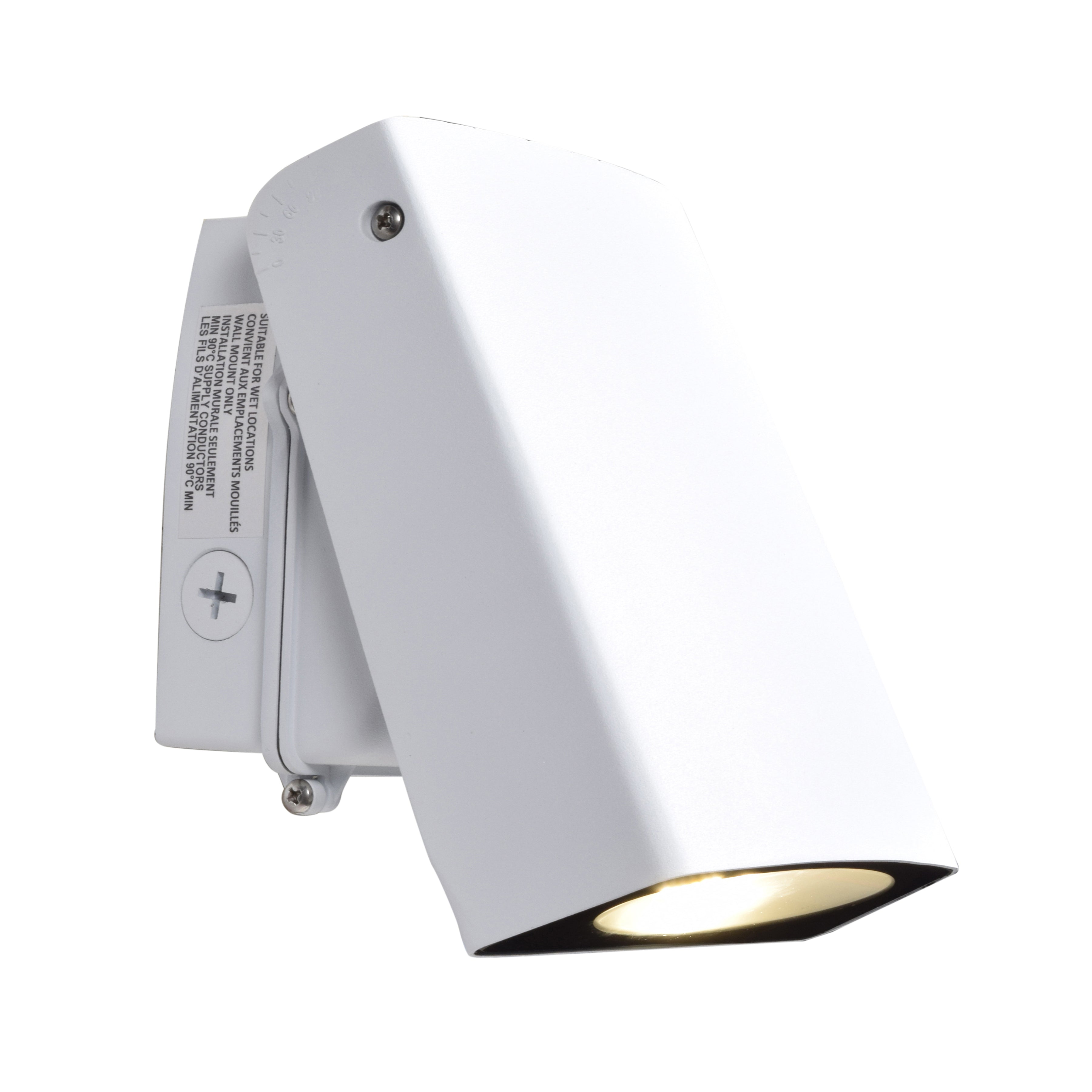 white adjustable led wall mount
