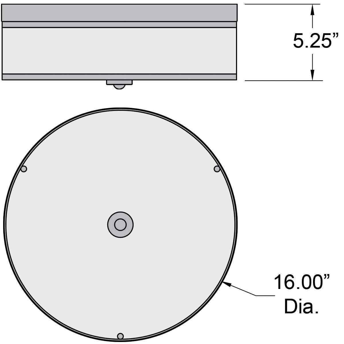 brushed steel led flush mount