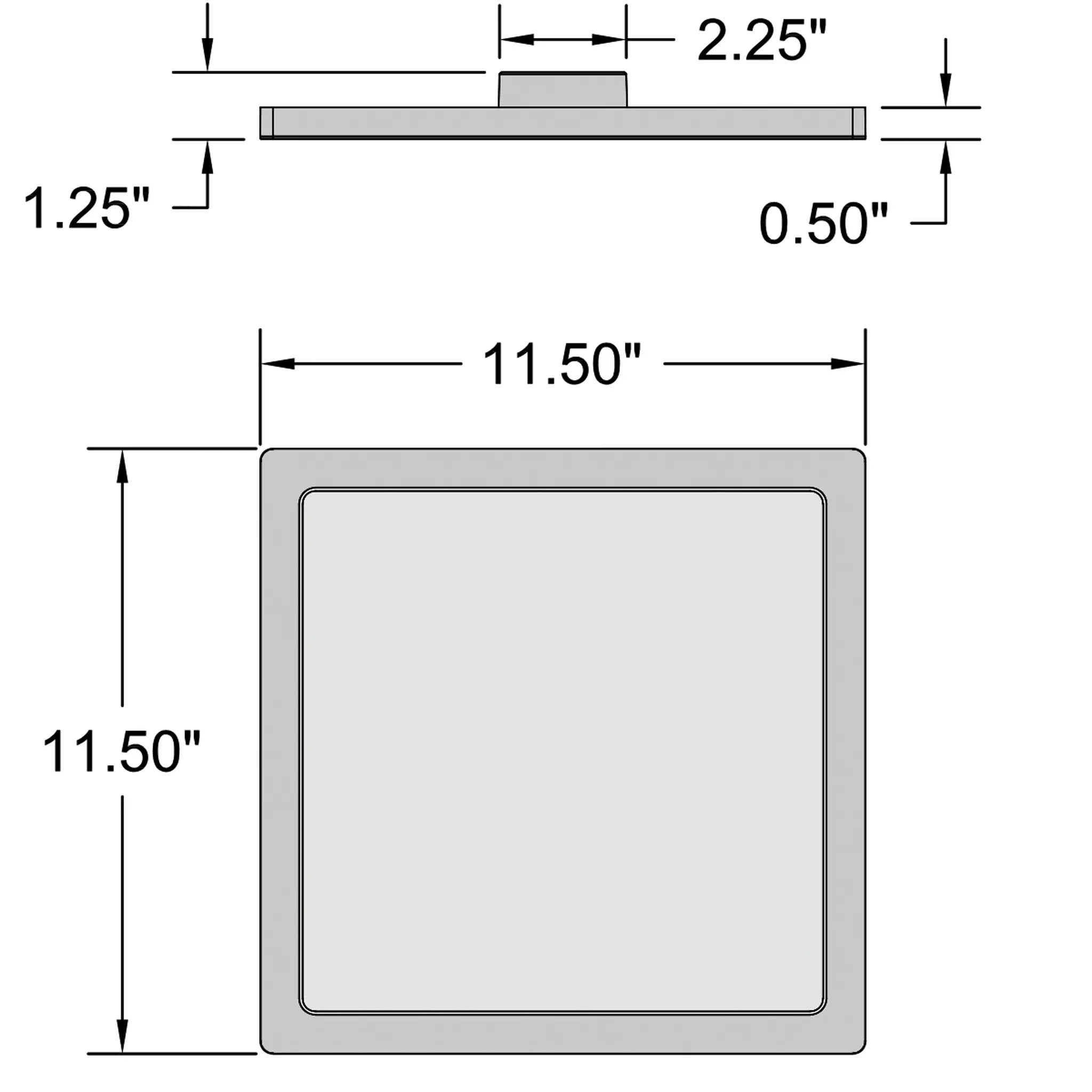 black led flush mount