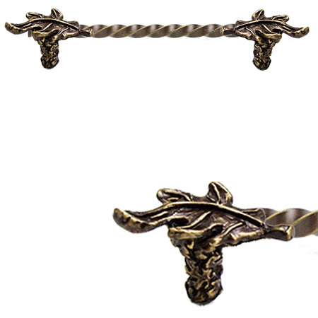 antique brass cabinet pull