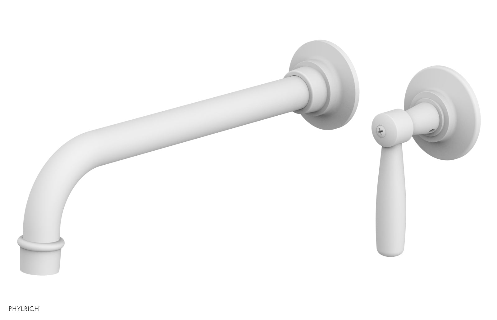 Phylrich WORKS 10" Single Handle Wall Lavatory Set - Lever Handle