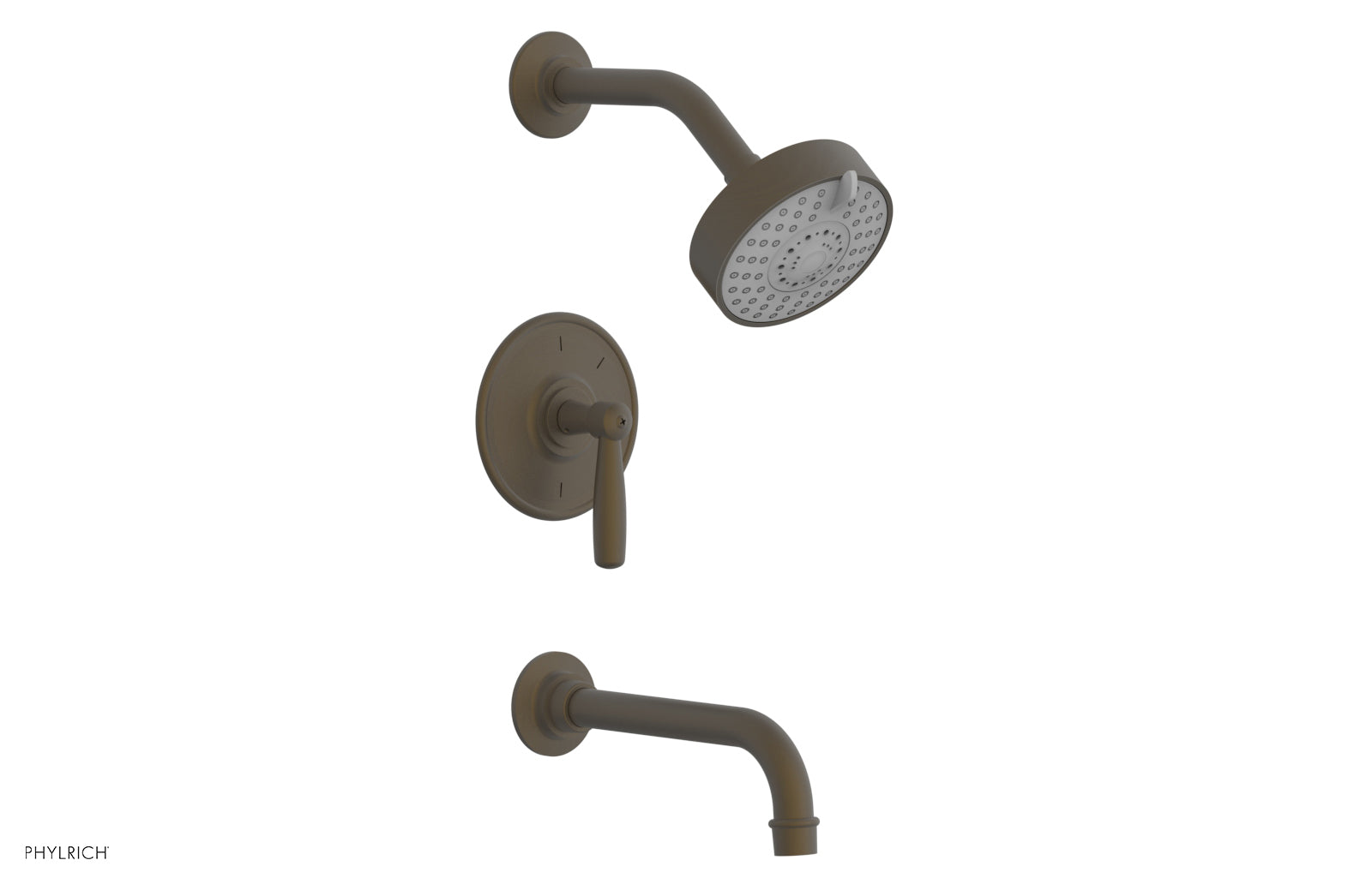 Phylrich WORKS Pressure Balance Tub and Shower Set - Lever Handle