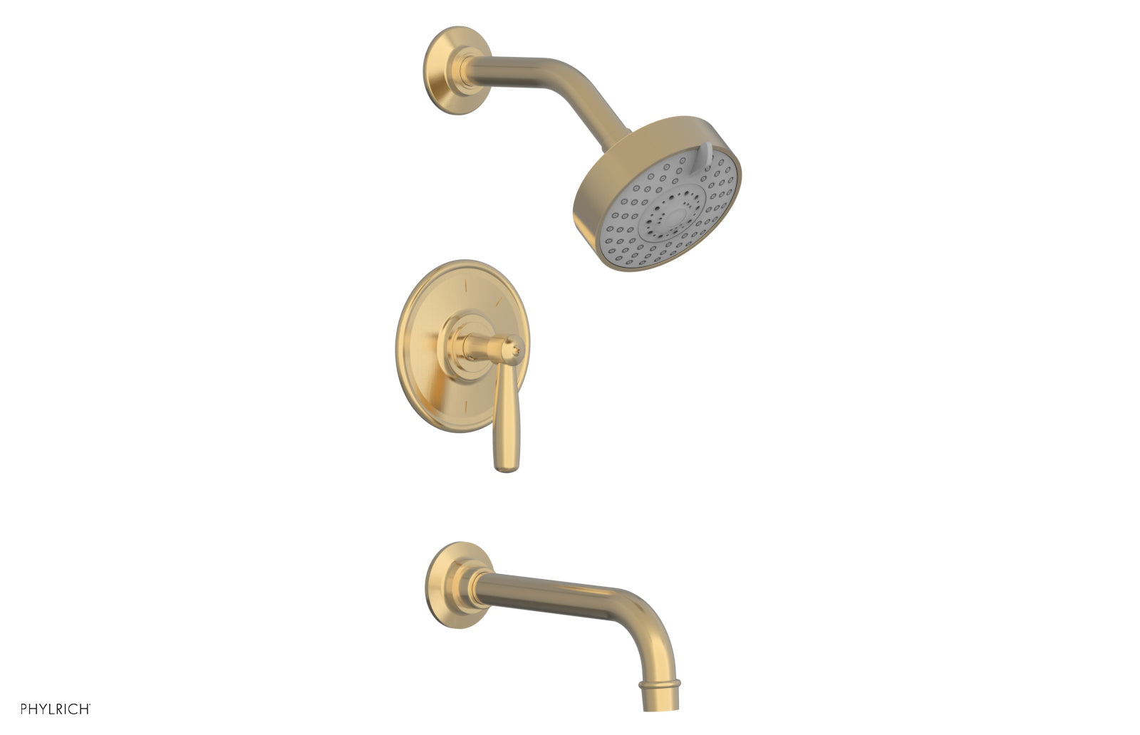 Phylrich WORKS Pressure Balance Tub and Shower Set - Lever Handle