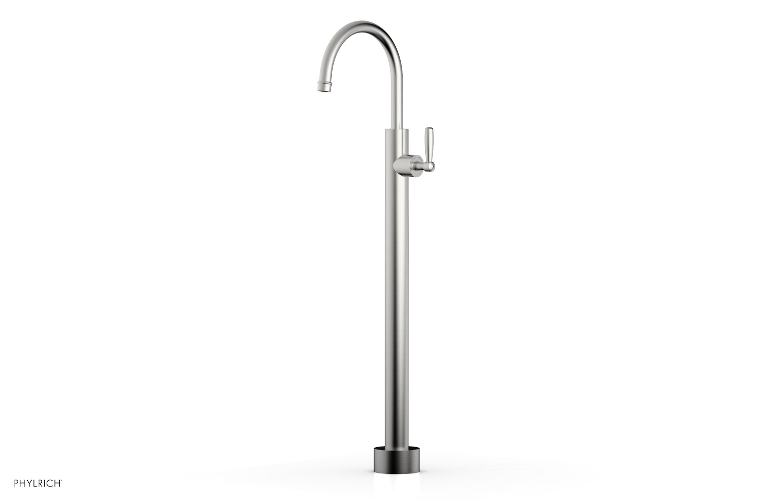Phylrich WORKS Tall Floor Mount Tub Filler - Lever Handle