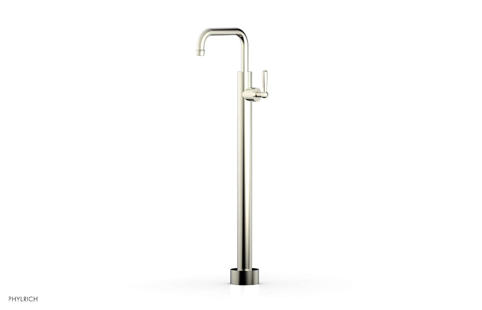 Phylrich WORKS Tall Floor Mount Tub Filler - Lever Handle