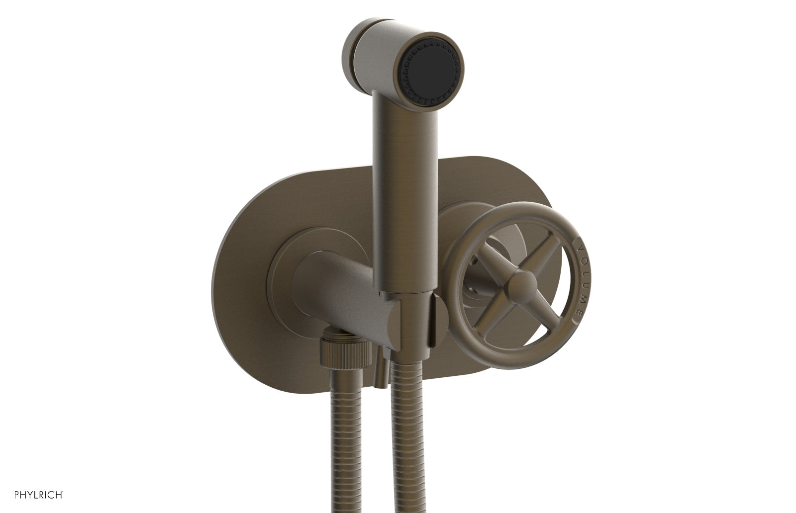 Phylrich WORKS Wall Mounted Bidet, Cross Handle