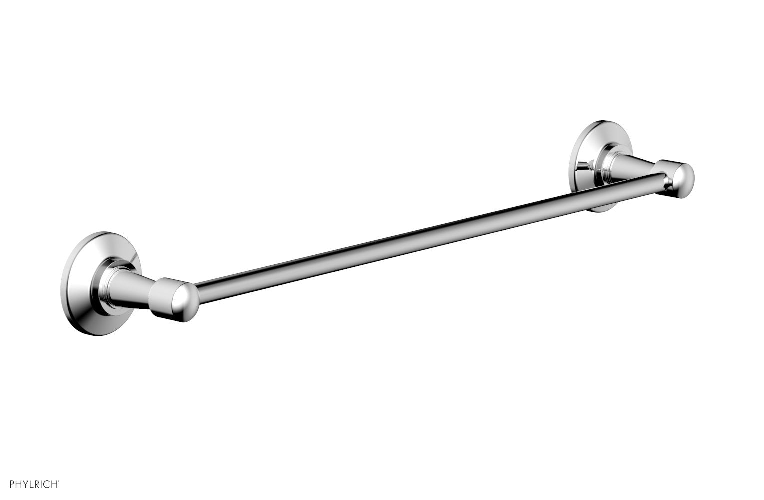 polished chrome towel bar