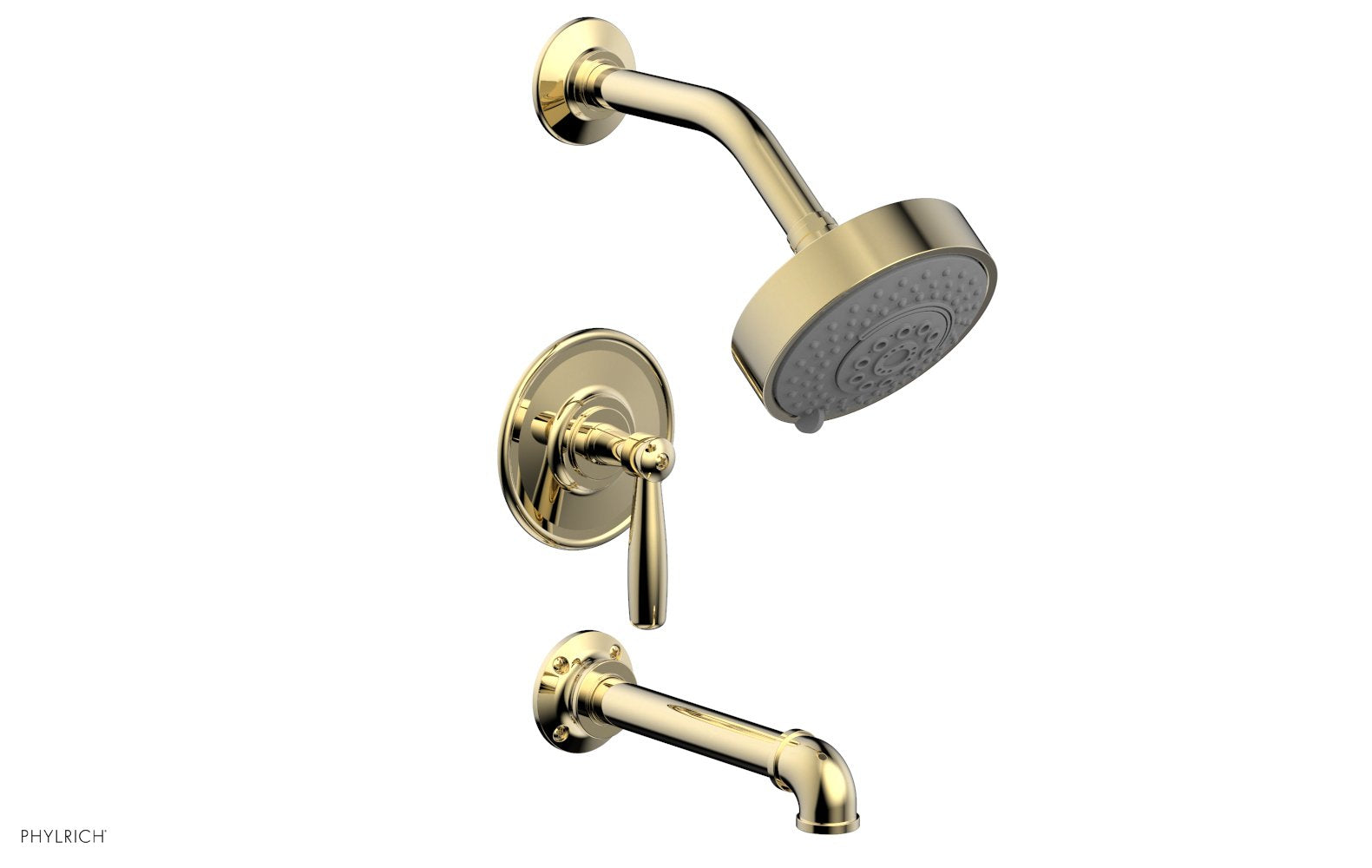 Phylrich WORKS 2 Pressure Balance Tub and Shower Set - Lever Handle