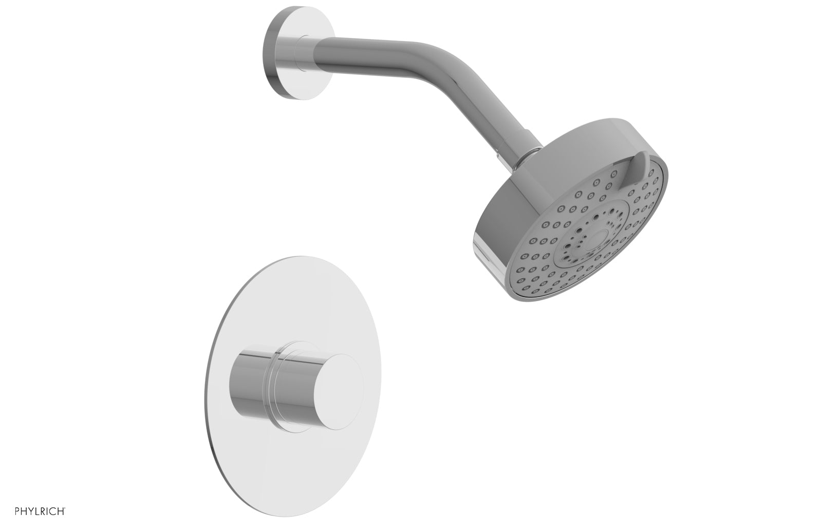 polished chrome shower set