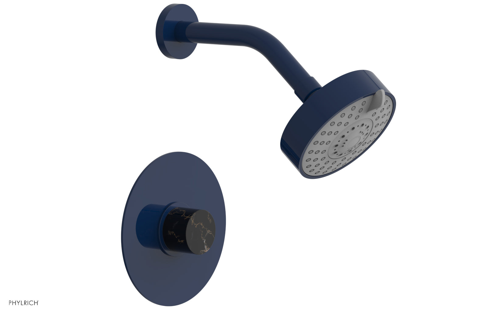 Phylrich BASIC II Pressure Balance Shower Set - Black Marble