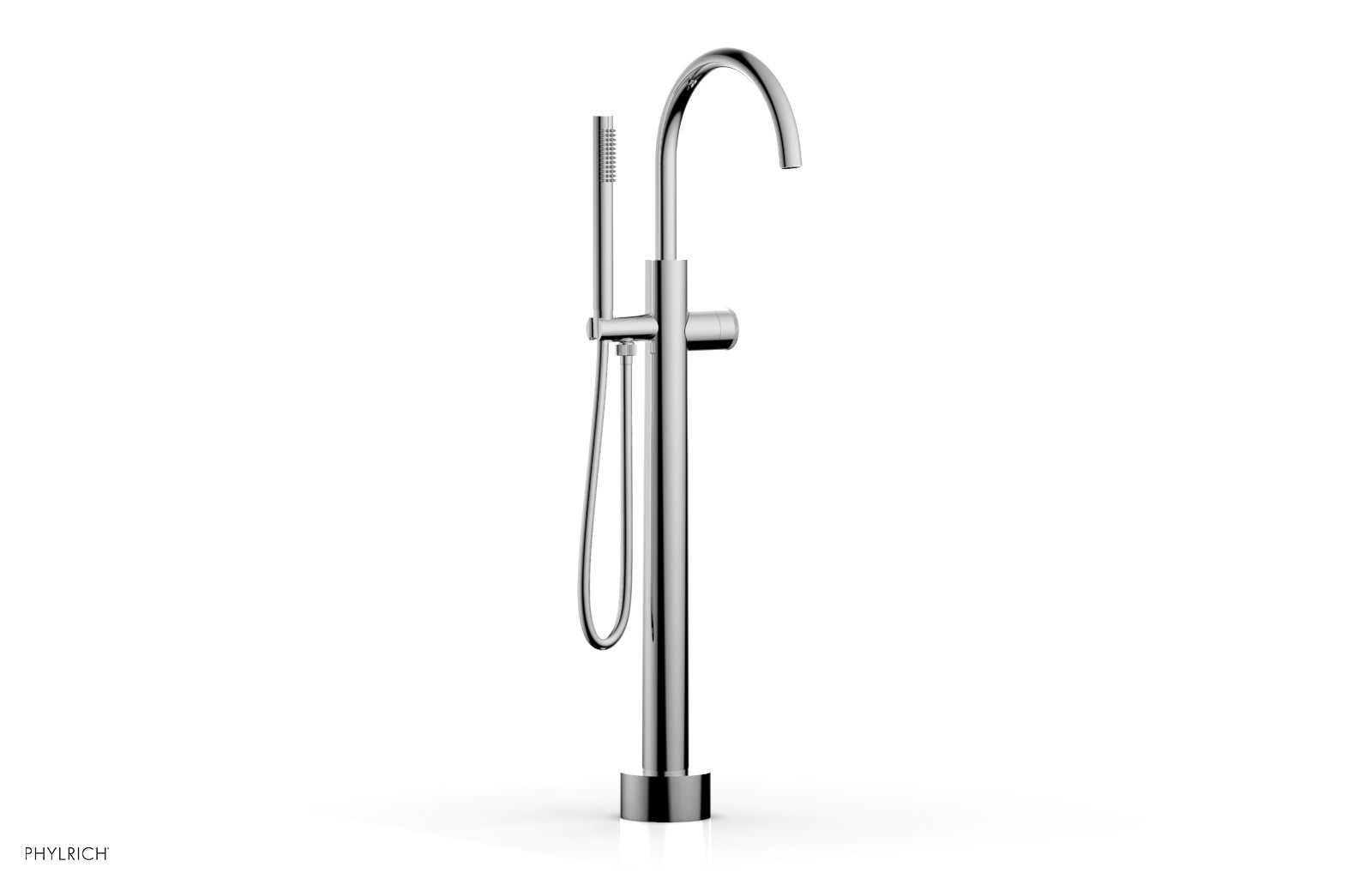 polished chrome tub filler