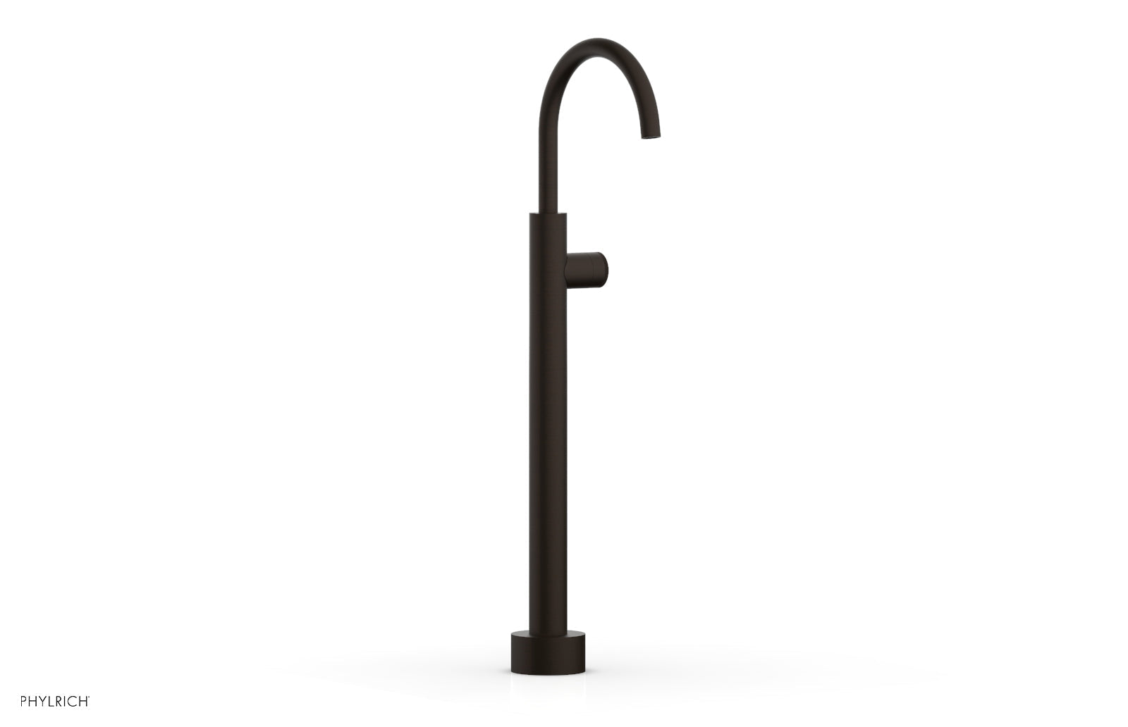 Phylrich BASIC II Low Floor Mount Tub Filler - Knurled Handle