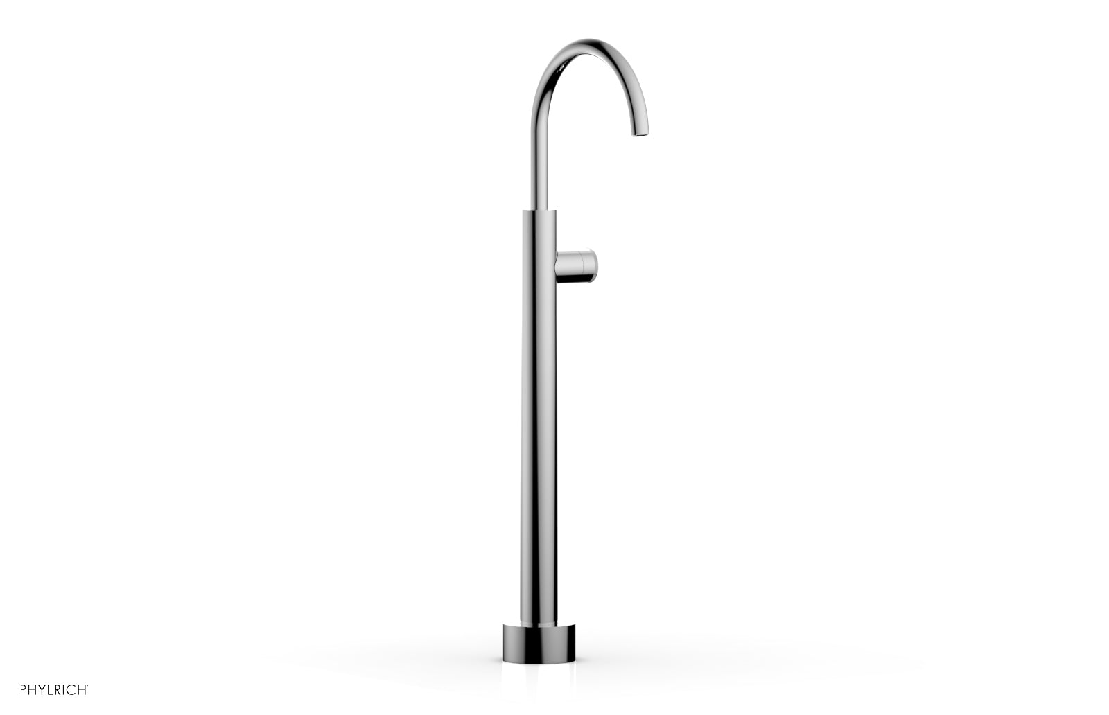 polished chrome tub filler