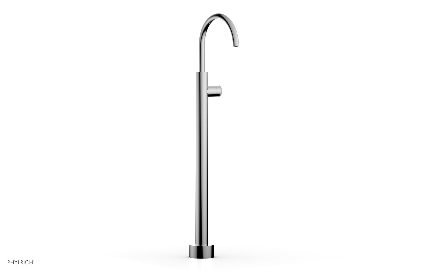 polished chrome tub filler