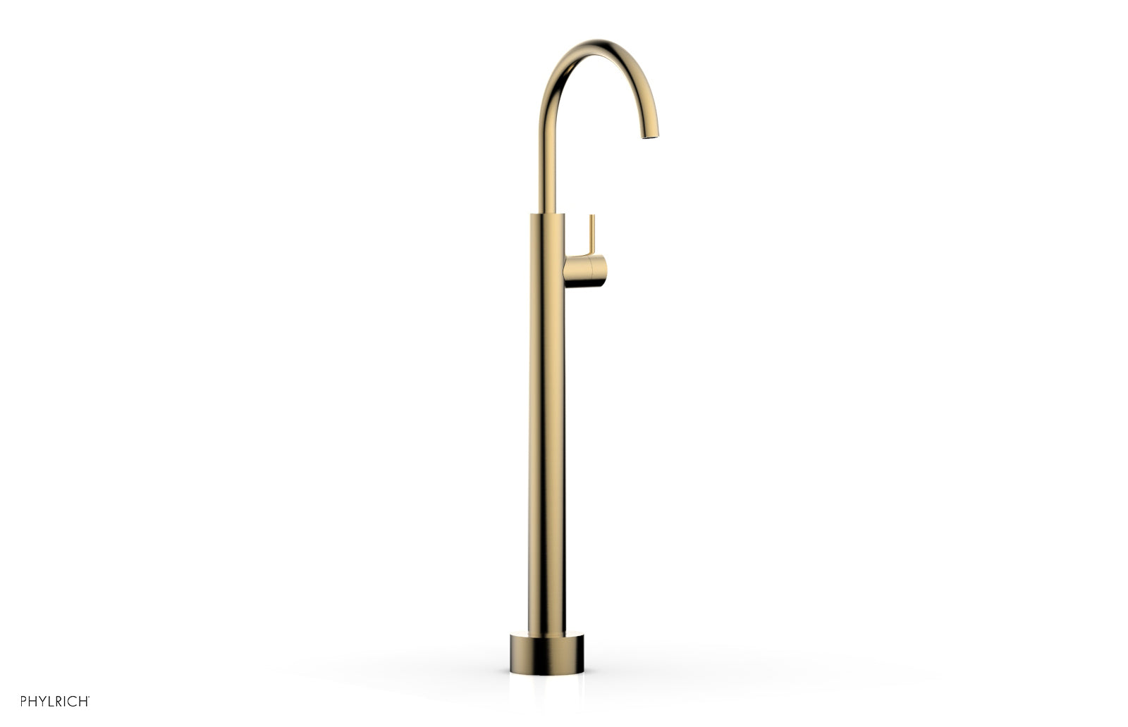 Phylrich BASIC II Low Floor Mount Tub Filler - Lever Handle