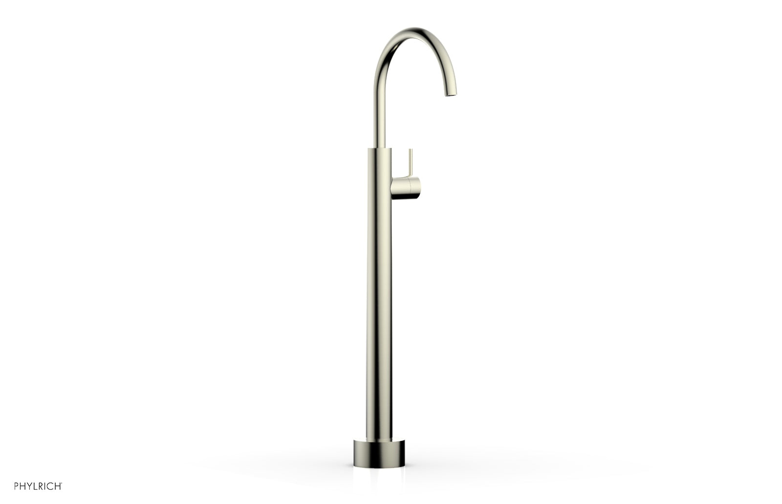 Phylrich BASIC II Low Floor Mount Tub Filler - Lever Handle