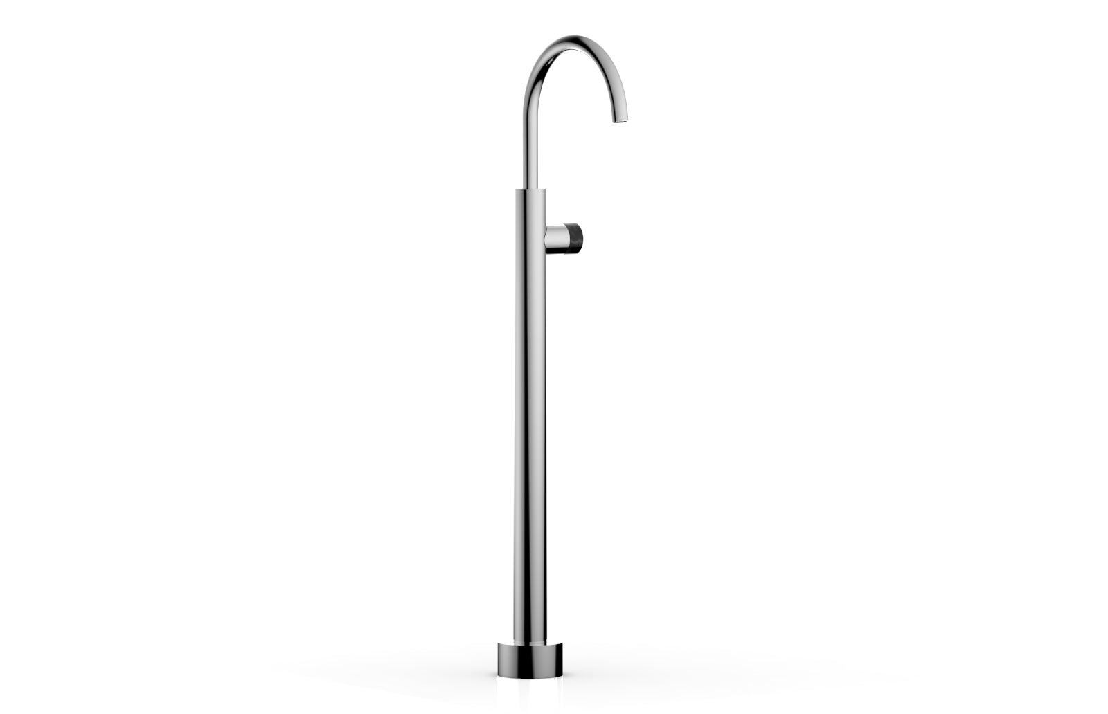 polished chrome tub filler