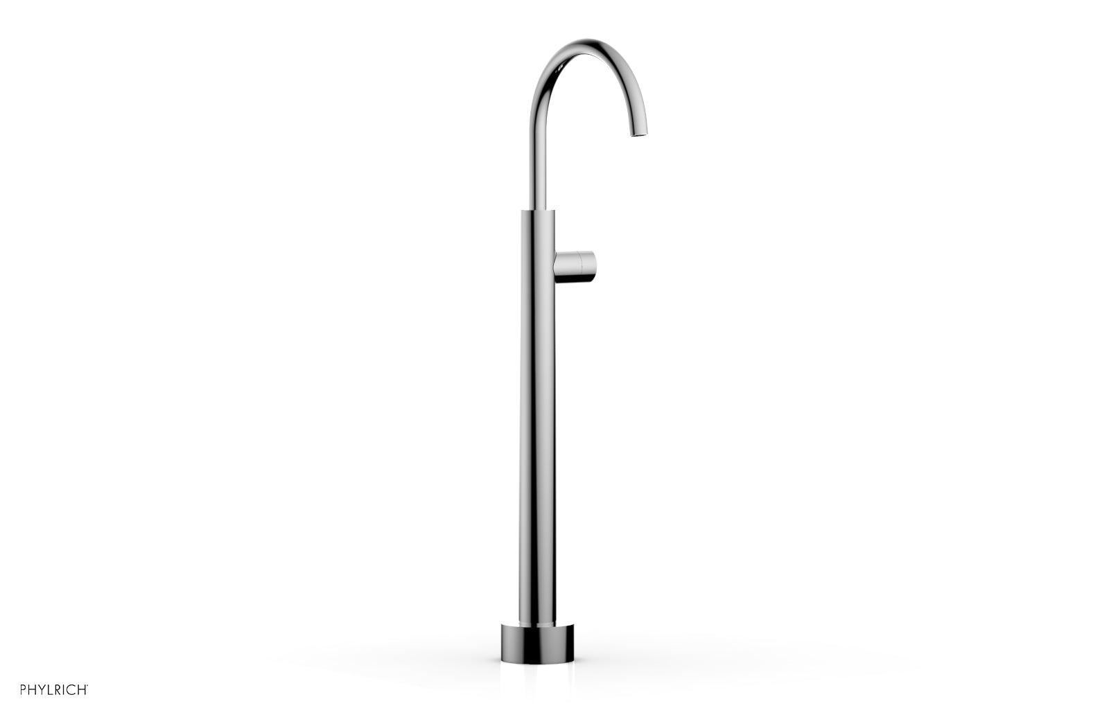 polished chrome tub filler