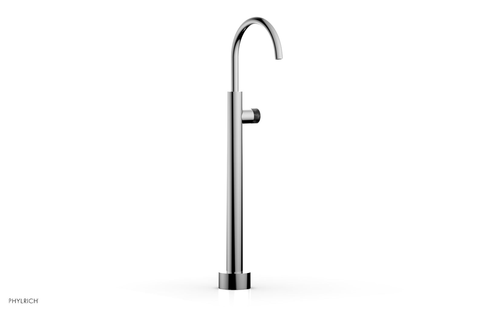 polished chrome tub filler