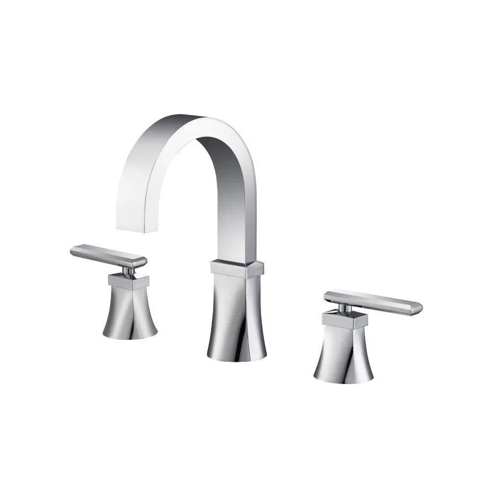 chrome bathroom faucet