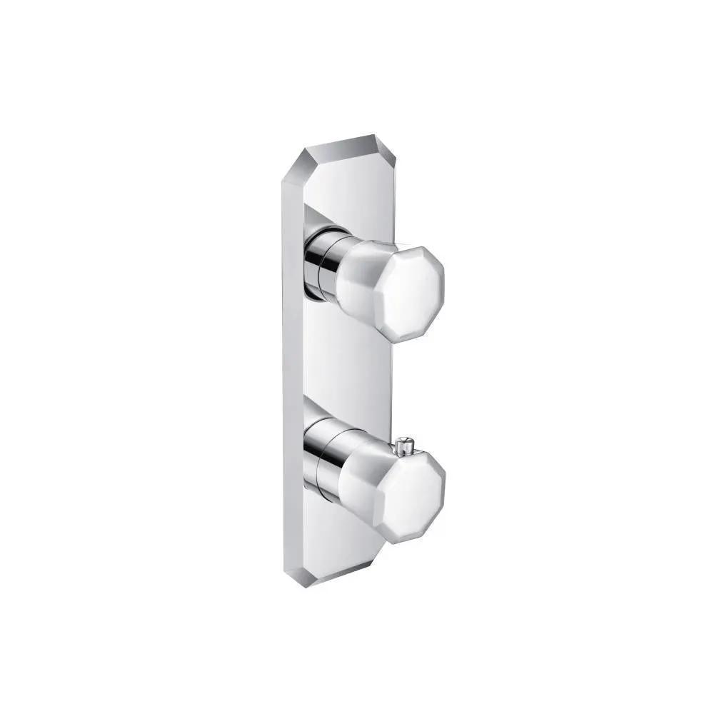 chrome shower valve