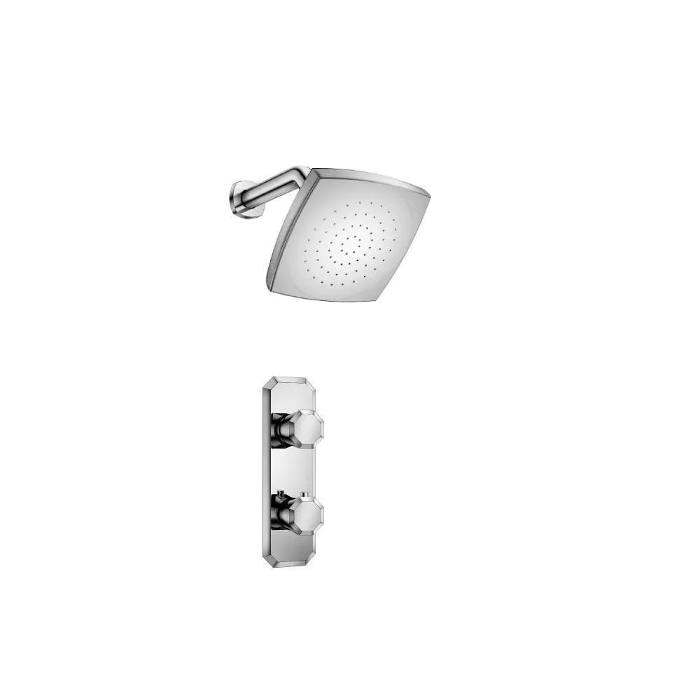 chrome shower set
