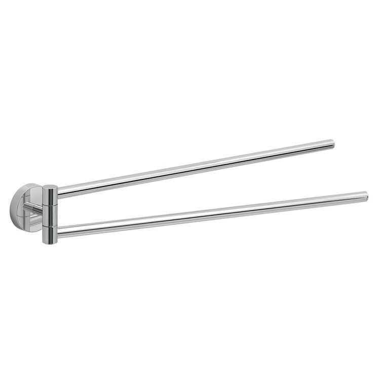 polished chrome towel bar