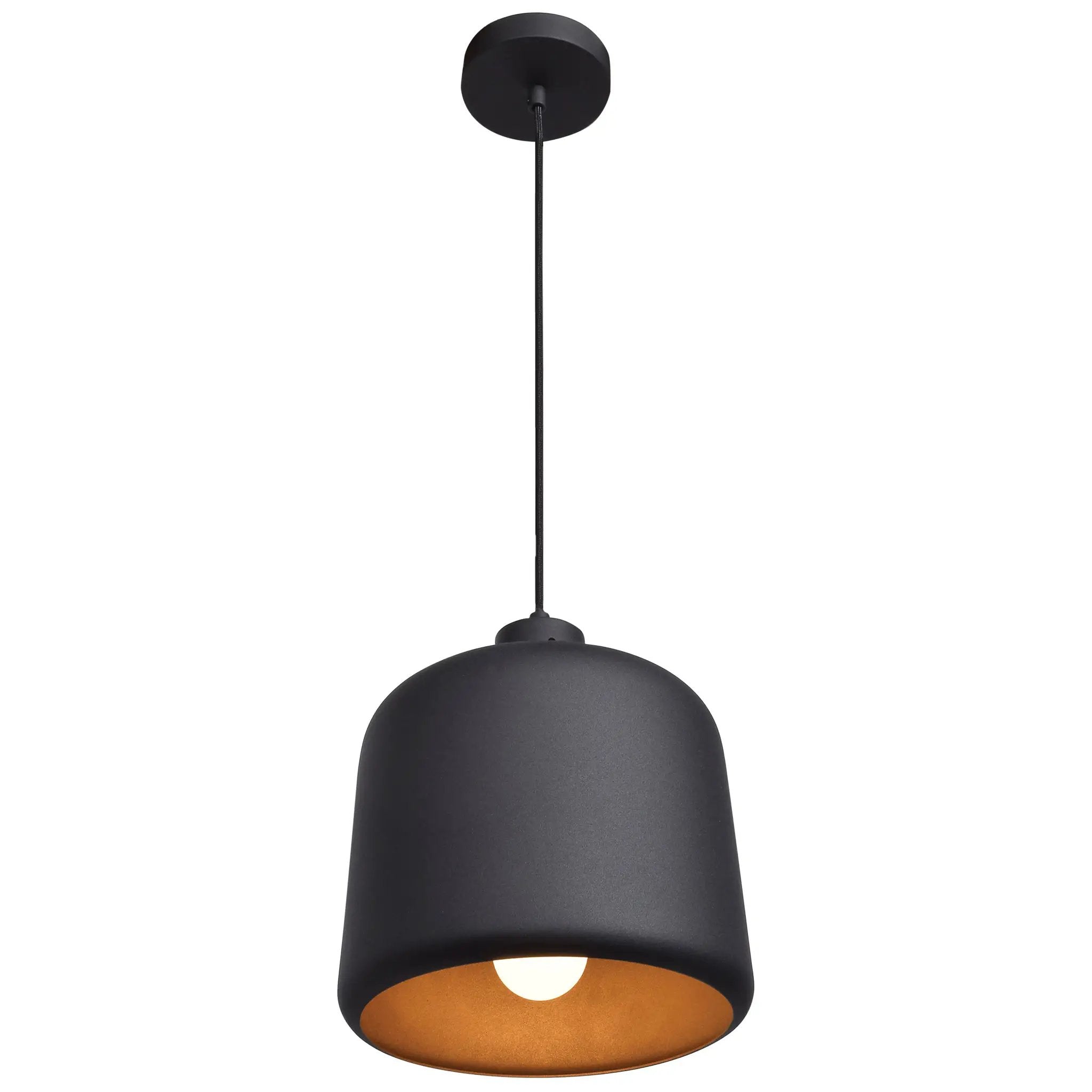 matte black led pendant