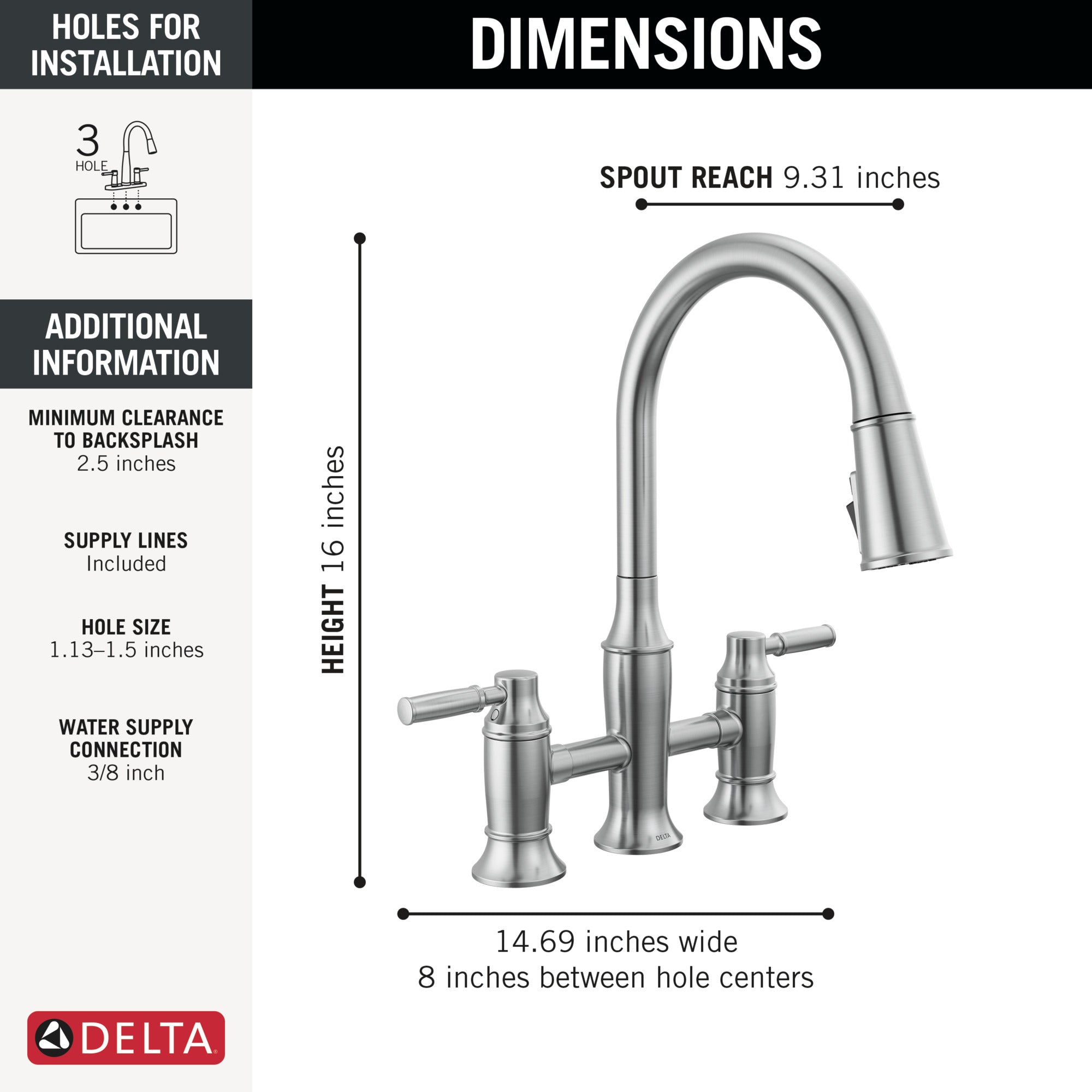 lumicoat arctic stainless kitchen faucet